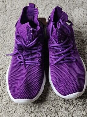 Girl's Purple Mesh Lightweight Tennis Shoes - Xidiso - EU34 (2.5)